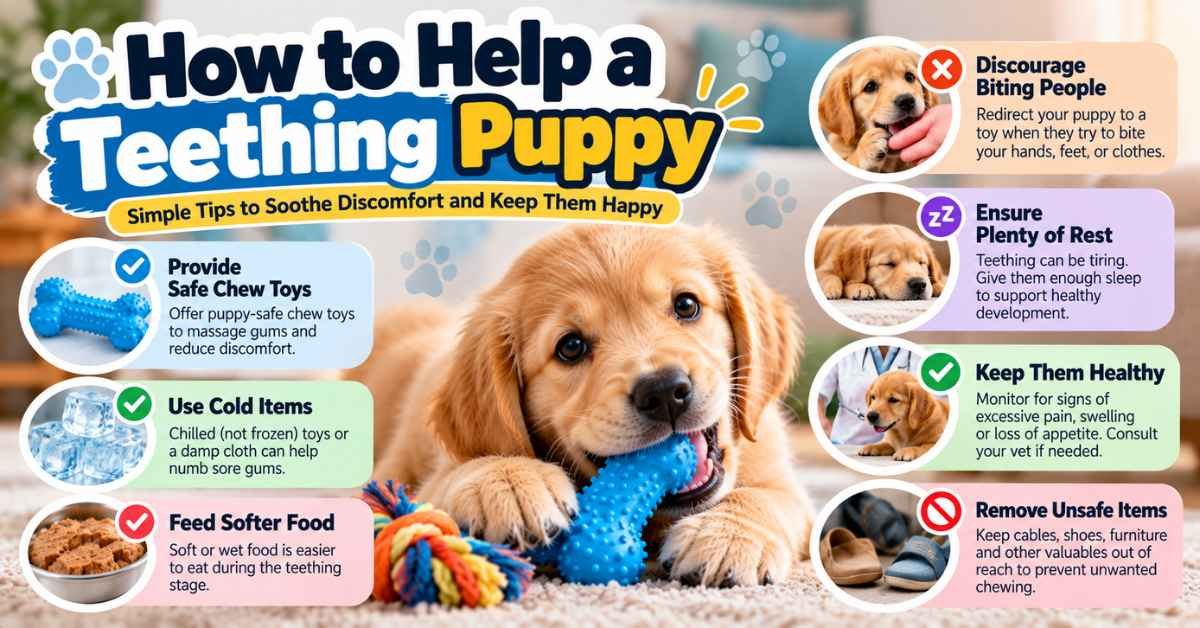 how to help a teething puppy