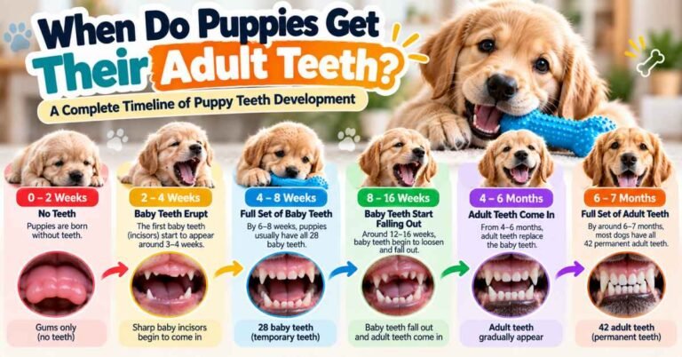 when do puppies get their adult teeth