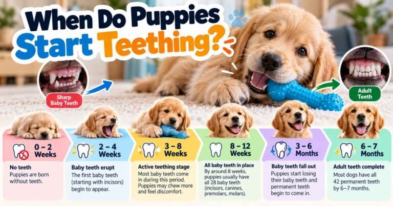 when do puppies start teething