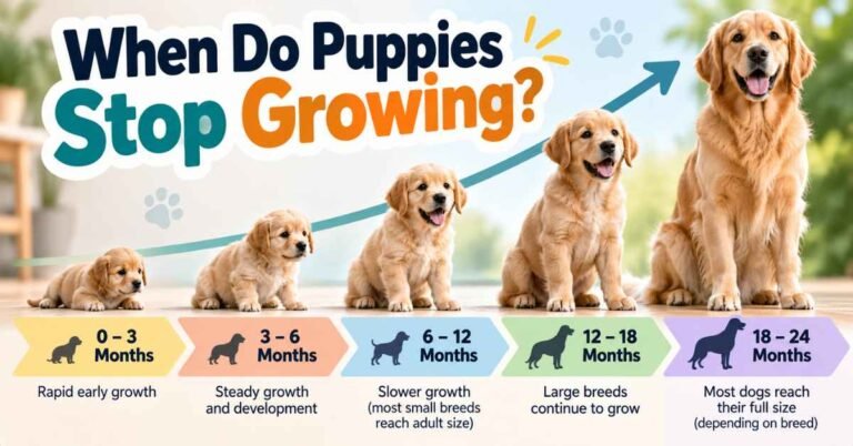 when do puppies stop growing