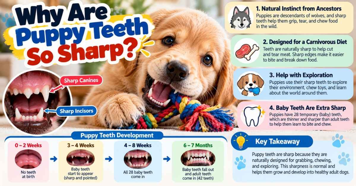 why are puppy teeth so sharp