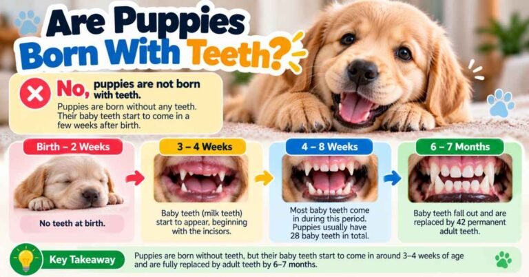 are puppies born with teeth