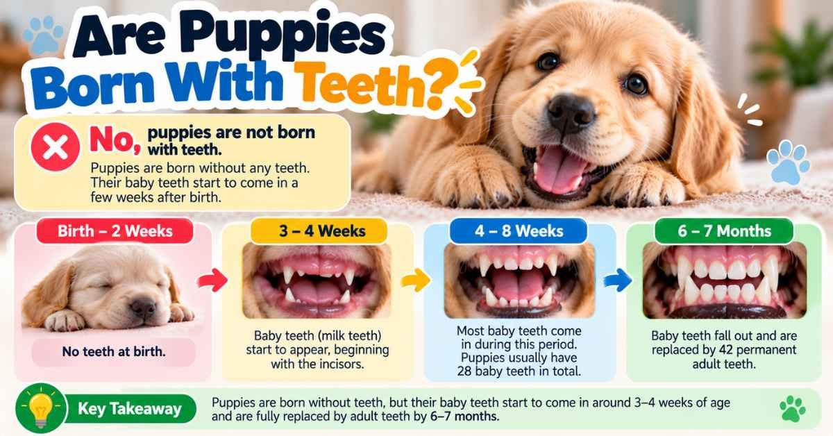 are puppies born with teeth